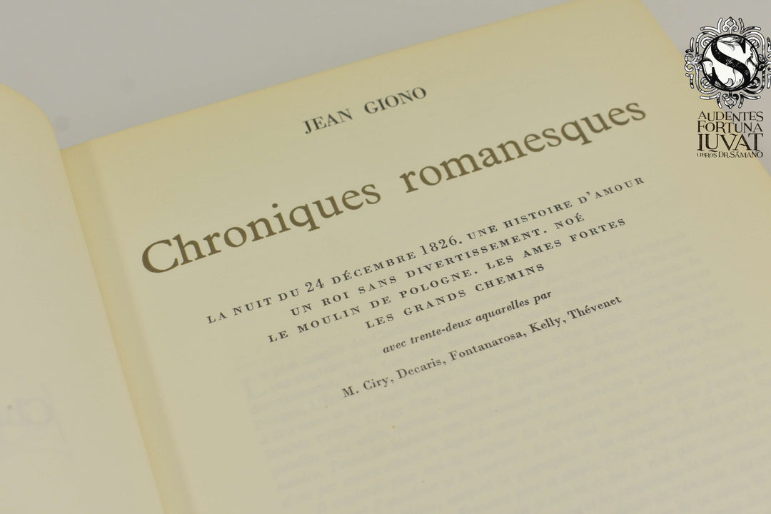 CHRONIQUES ROMANESQUES - Jean Giono