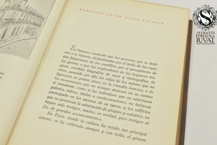 MEMORIAS DE UN VIEJO PALACIO -  Carlos Sanchez-Navarro y Peon