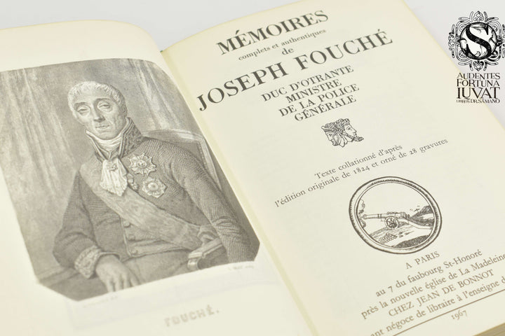 MEMOIRES COMPLETS ET AUTHENTIQUES DE JOSEPH FOUCHE