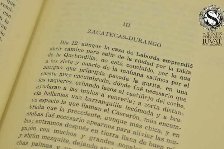 VIAJES DE INDIOS Y DIARIO DEL NUEVO MUNDO - Juan Agustín de Morfi