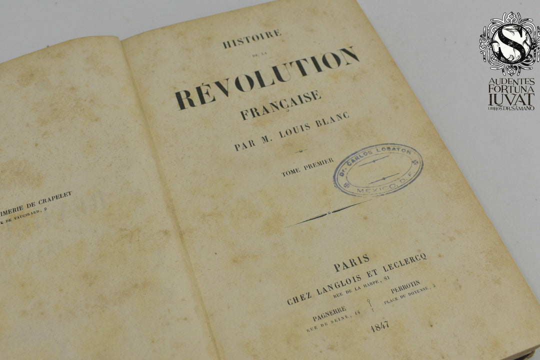 HISTOIRE DE LA REVOLUTION FRANCAIS 5 Tomos - M. Louis Blanc