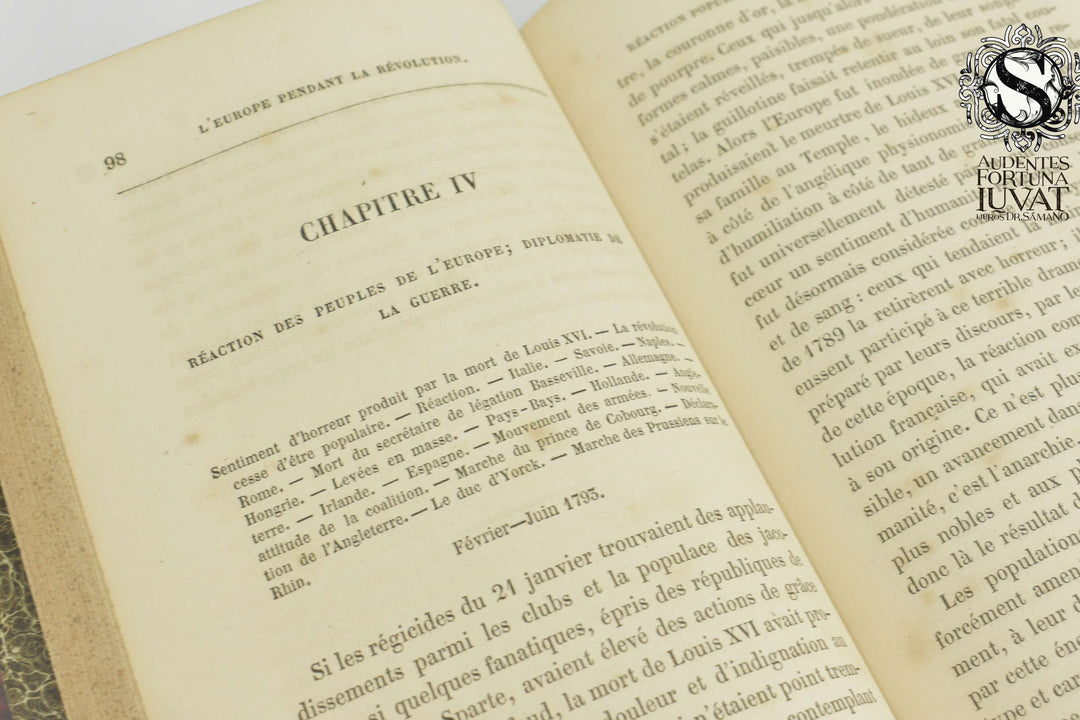 L'EUROPE PENDANT LA REVOLUTION FRANCAISE 4 Tomos - M. Capefigue