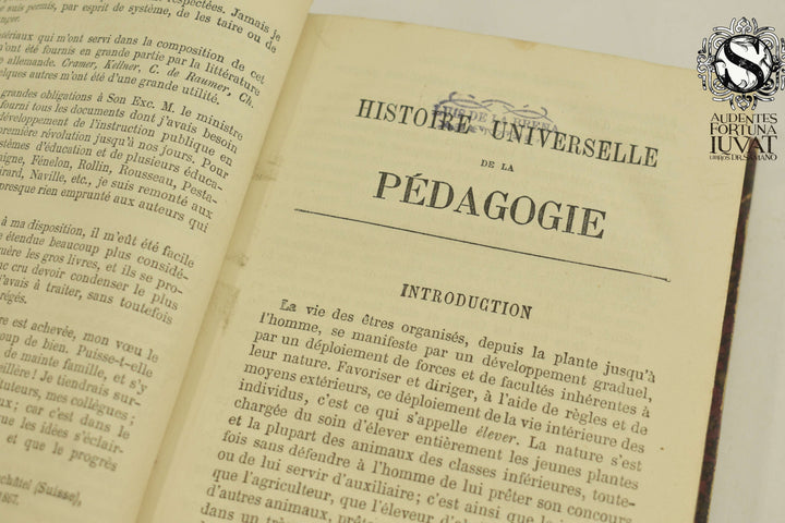 HISTOIRE UNIVERSELLE DE LA PEDADOGIE - Jules Paroz