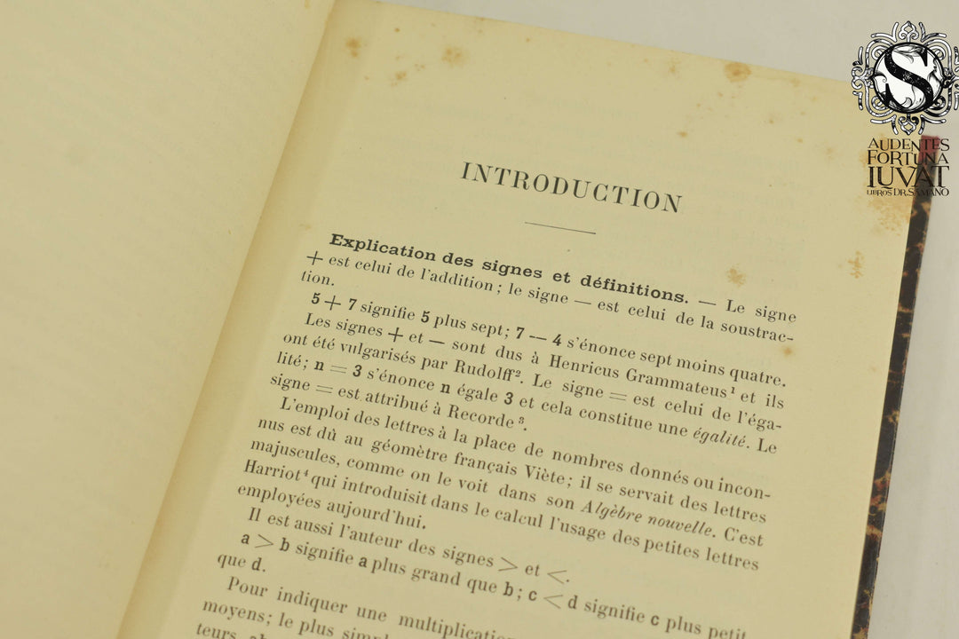 TRAITE D'ALGEBRE ELEMENTAIRE - P. de Campou