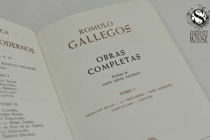 Obras Completas 2 tomos - RÓMULO GALLEGOS