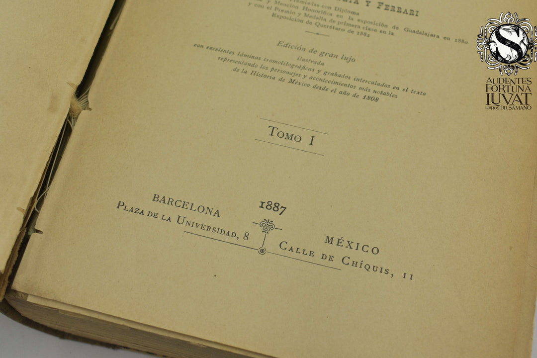 EPISODIOS HISTÓRICOS MEXICANOS 4 Tomos - Enrique de Clavería y Ferrari