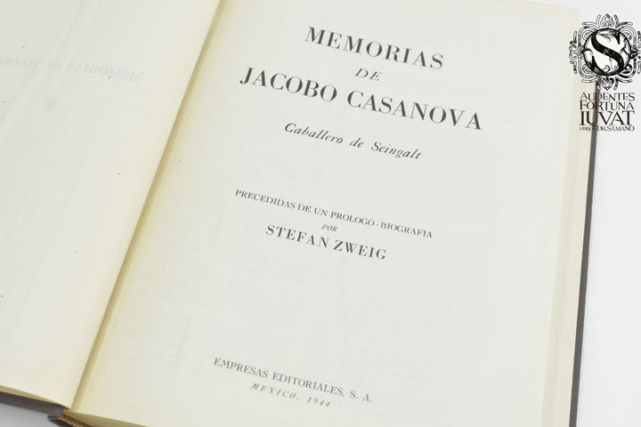 MEMORIAS DE JACOBO CASANOVA