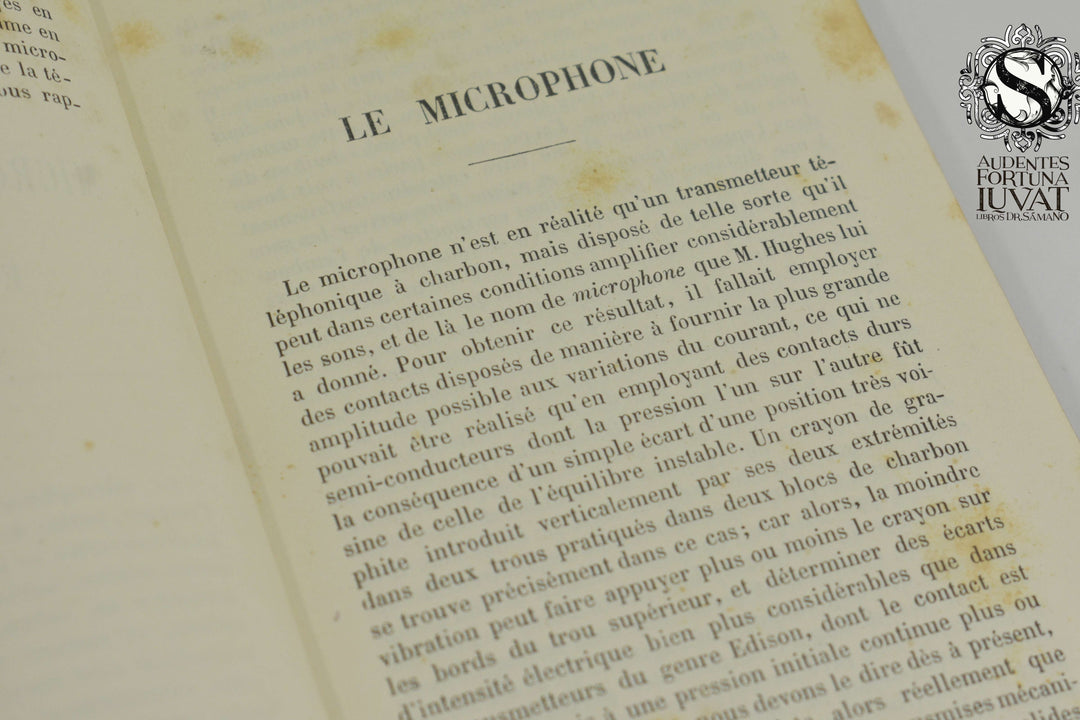 LE MICROPHONE, LE RADIOPHONE ET LE PHONOGRAPHE - Le Comte Th. du Moncel