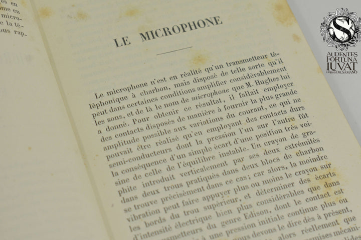 LE MICROPHONE, LE RADIOPHONE ET LE PHONOGRAPHE - Le Comte Th. du Moncel