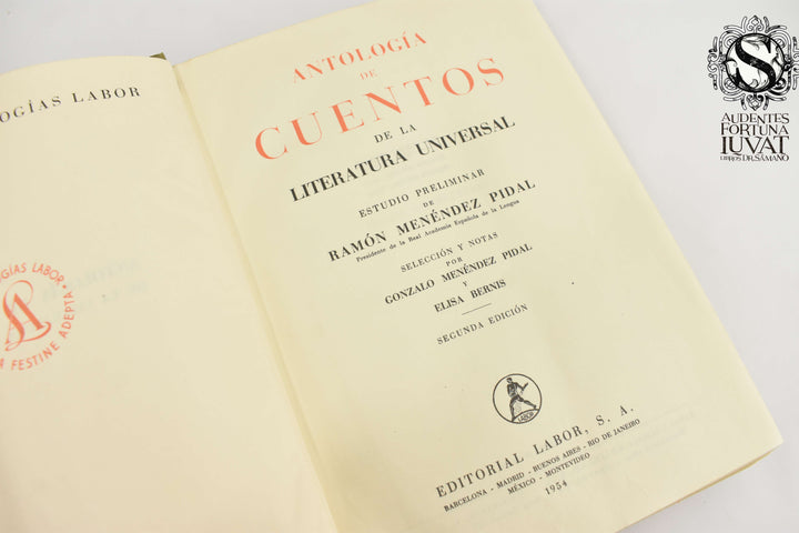 ANTOLOGÍA DE CUENTOS DE LA LITERATURA UNIVERSAL - R. Menéndez Pidal
