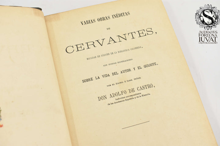 VARIAS OBRAS INÉDITAS DE CERVANTES