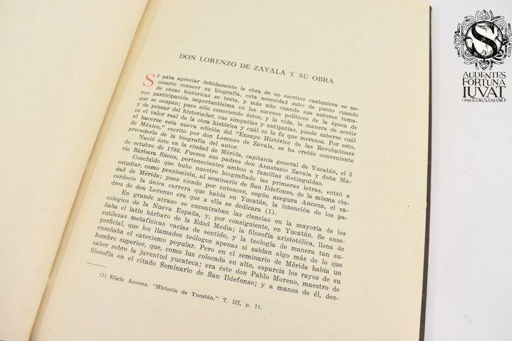 ENSAYO HISTÓRICO DE LAS REVOLUCIONES DE MÉXICO -  Lorenzo de Zavala