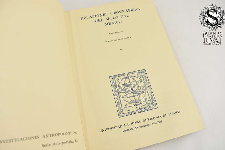 RELACIONES GEOGRÁFICAS DEL SIGLO XVI: MÉXICO - Edición de René Acuña