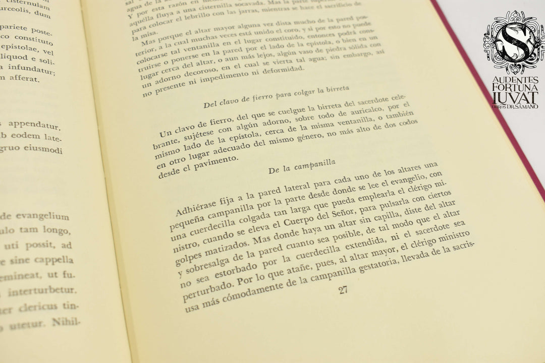 INSTRUCCIONES DE LA FÁBRICA Y DEL AJUAR ECLESIÁSTICOS - Carlos Barromeo