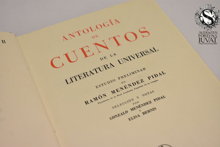 ANTOLOGÍA DE CUENTOS - Ramón Menéndez Pidal