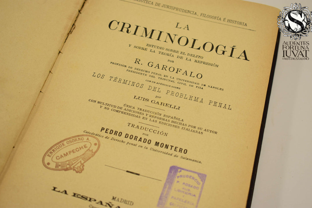 La Criminología - R. GAROFALO