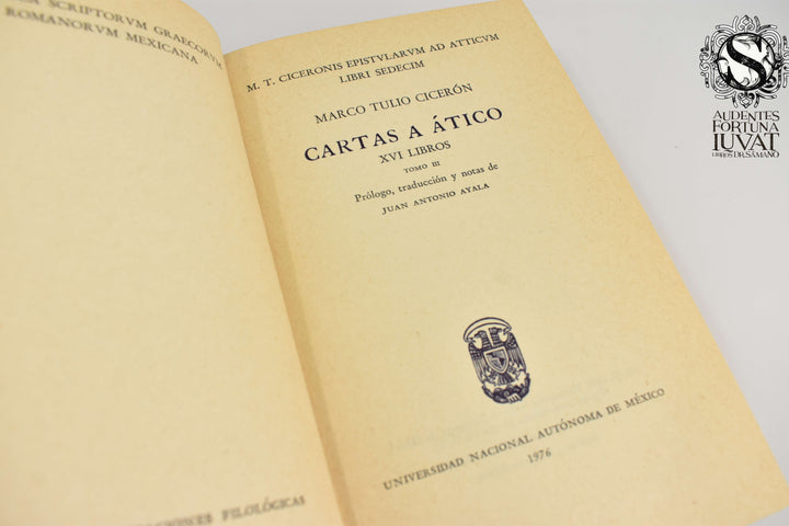 CARTAS A ÁTICO - Marco Tulio Cicerón