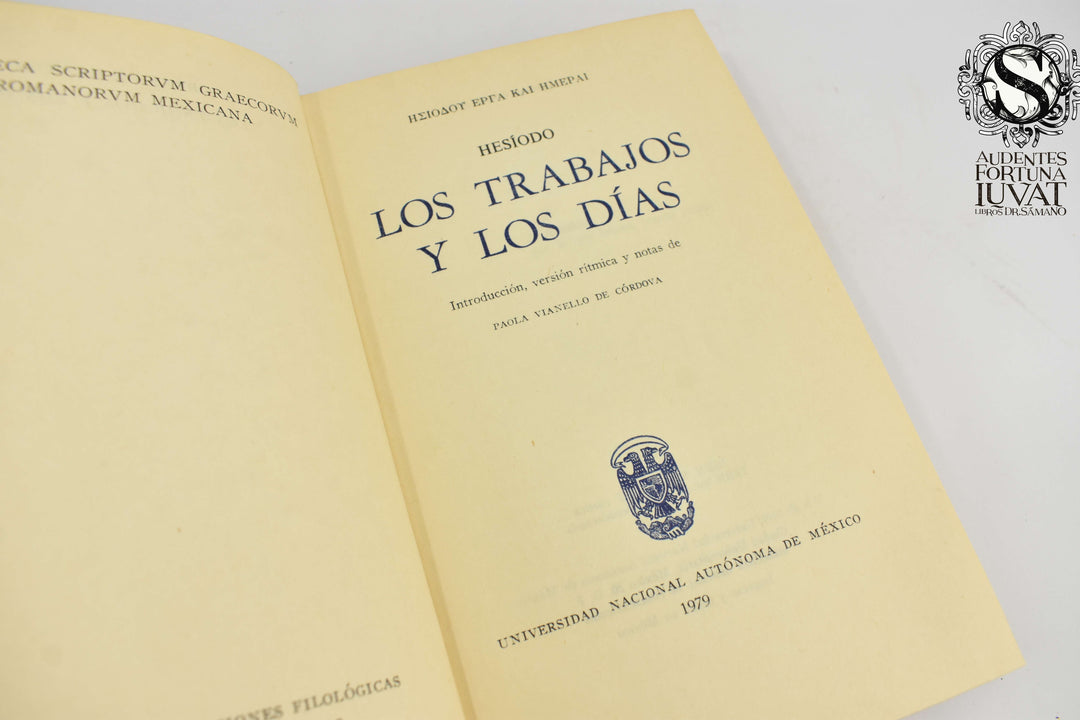 LOS TRABAJOS Y LOS DÍAS - Hesíodo