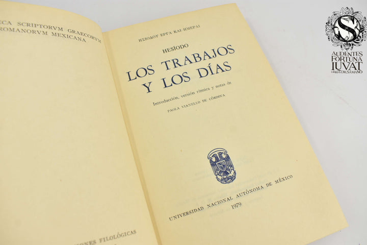 LOS TRABAJOS Y LOS DÍAS - Hesíodo