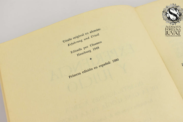 EXPERIENCIA Y JUICIO -  Edmund Husserl