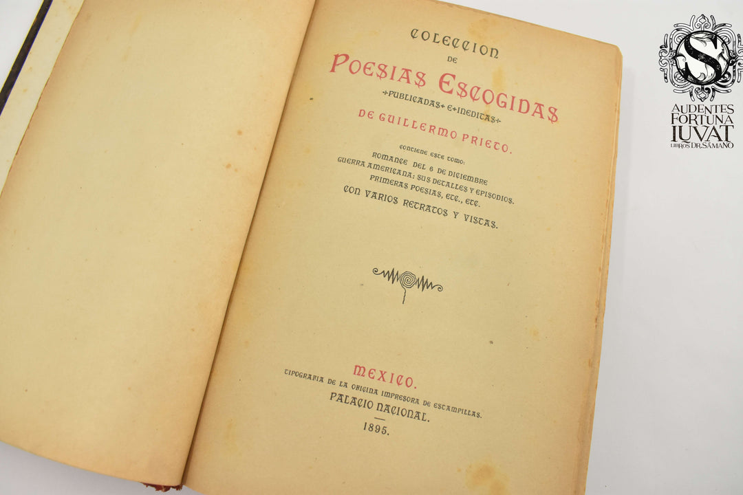 COLECCIÓN DE POESÍAS ESCOGIDAS -  Guillermo Prieto