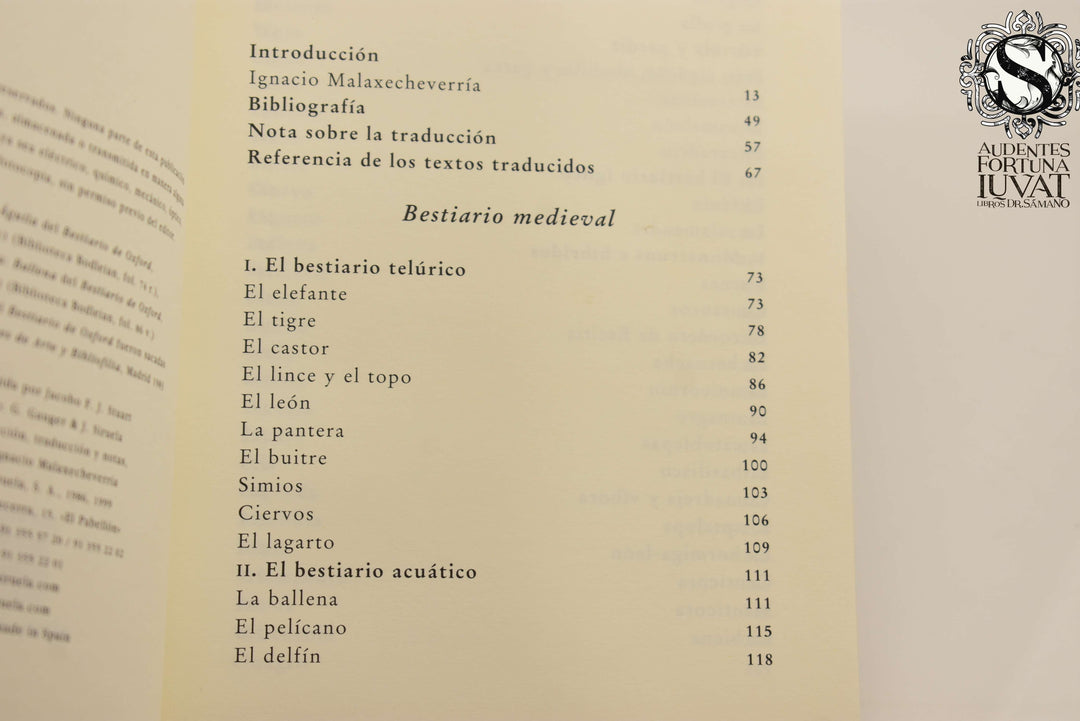 BESTIARIO MEDIEVAL -  Ignacio Malaxecheverría