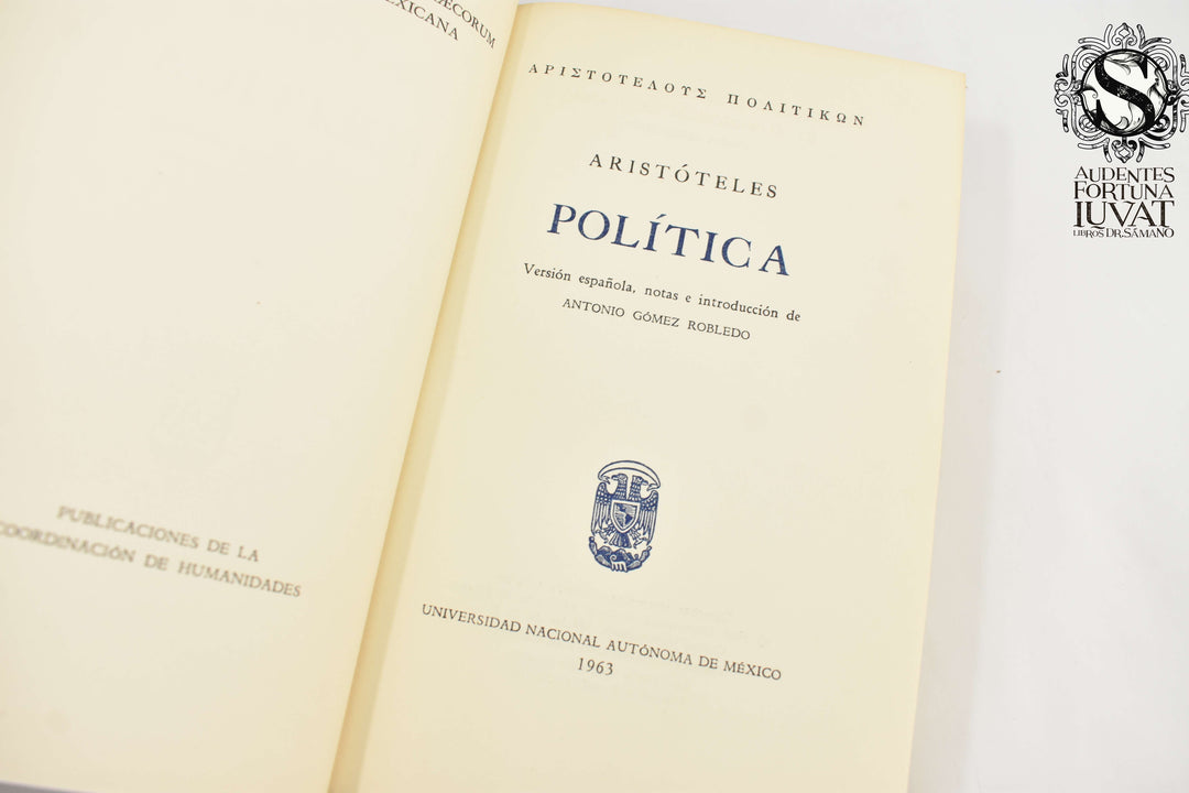 ARISTÓTELES - Política