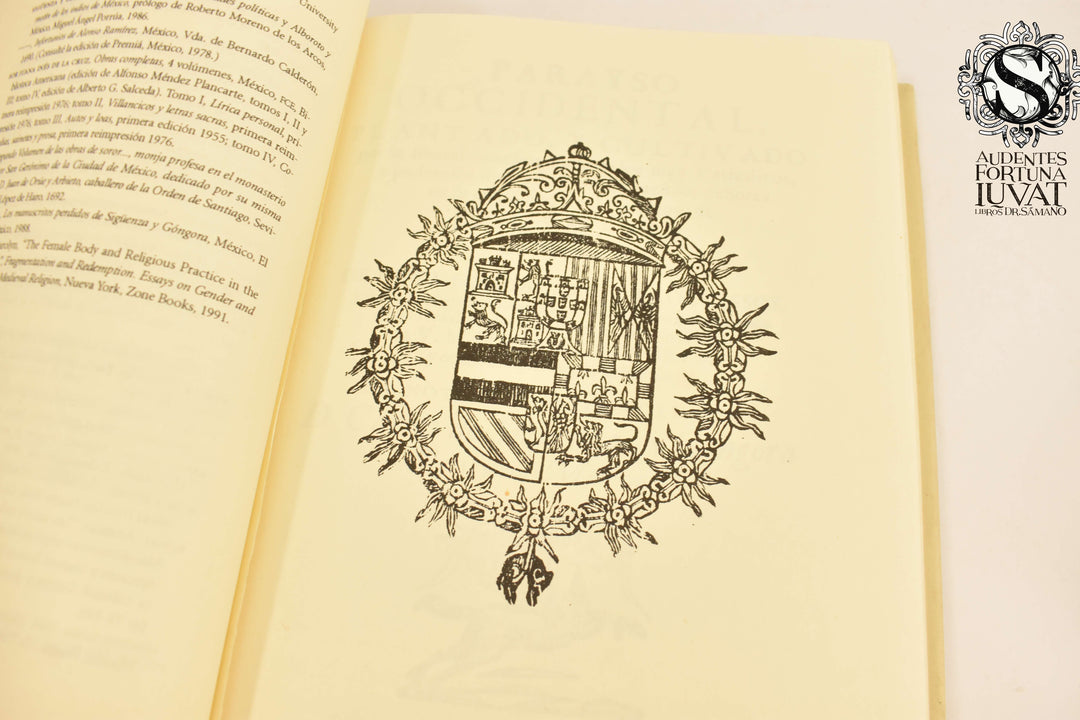 PARAYSO OCCIDENTAL - Carlos de Sigüenza y Gongora