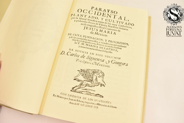PARAYSO OCCIDENTAL - Carlos de Sigüenza y Gongora
