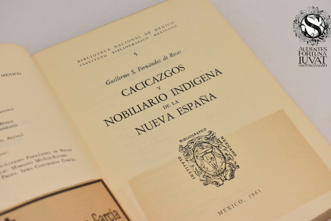 CACICAZGOS Y NOBILIARIO INDÍGENA DE LA NUEVA ESPAÑA - Guillermo S. Fernández de Recas