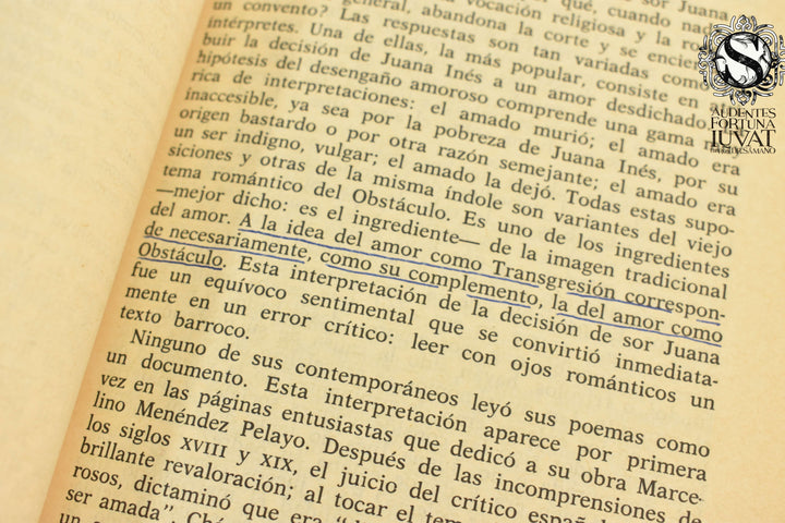 SOR JUANA INÉS DE LA CRUZ O LAS TRAMPAS DE LA FE - Octavio Paz