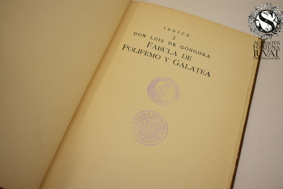 Fábula de Polifemo y Galatea - LUIS DE GÓNGORA