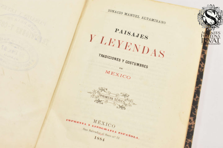 PAISAJES Y LEYENDAS -  Ignacio Manuel Altamirano
