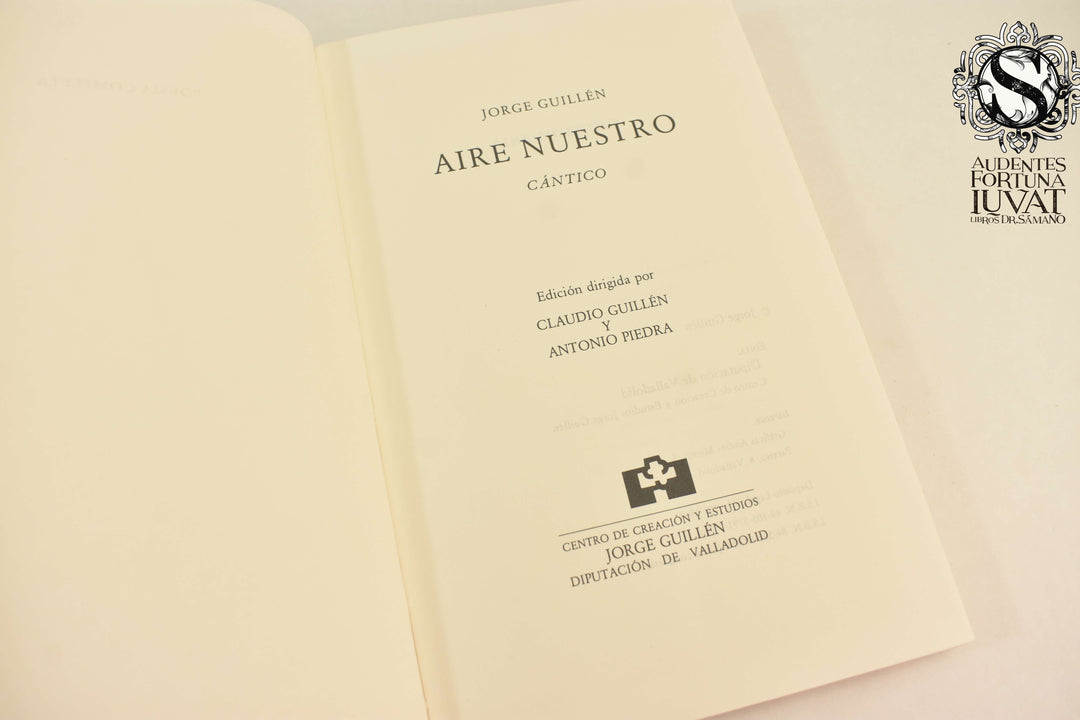 AIRE NUESTRO: Cántico (Vol.1) - Jorge Guillén