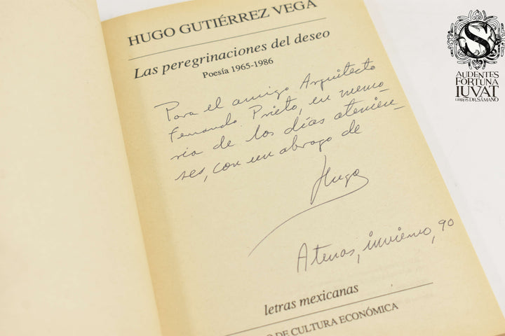LAS PEREGRINACIONES DEL DESEO - Hugo Gutiérrez Vega