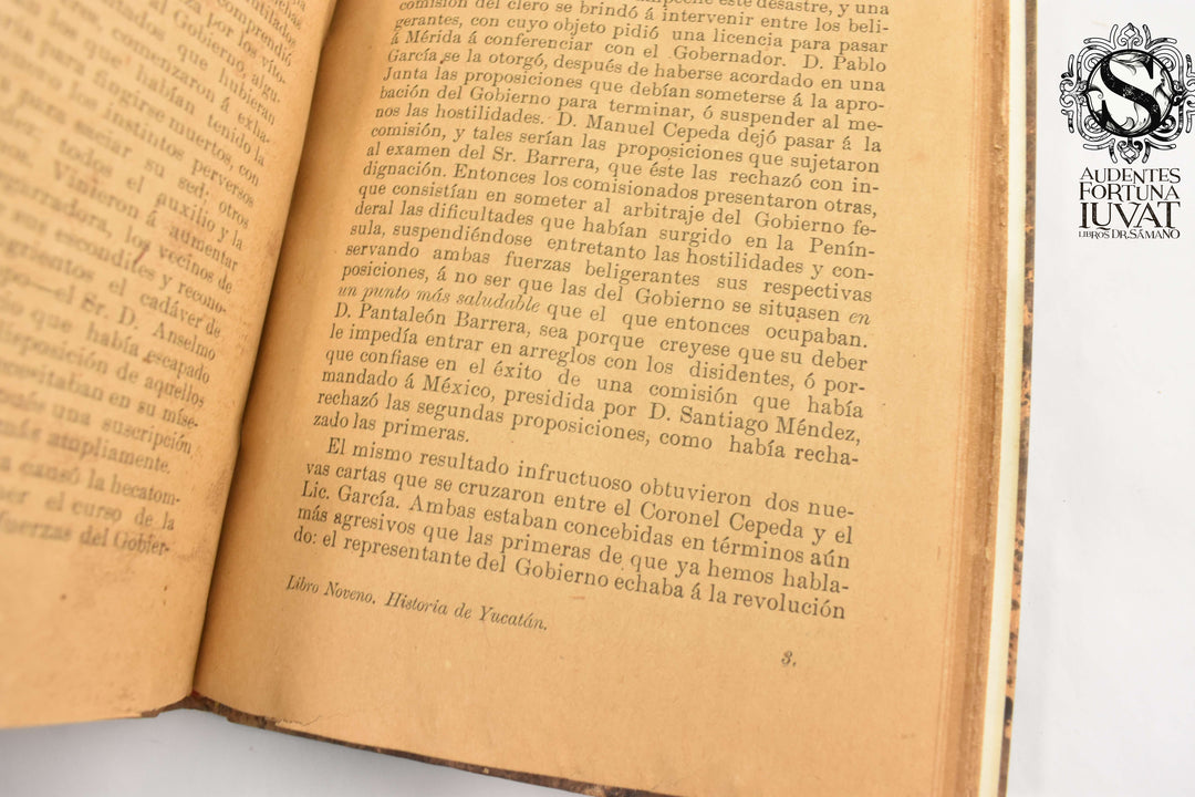 HISTORIA DE YUCATÁN 5 Tomos -  Eligio Ancona