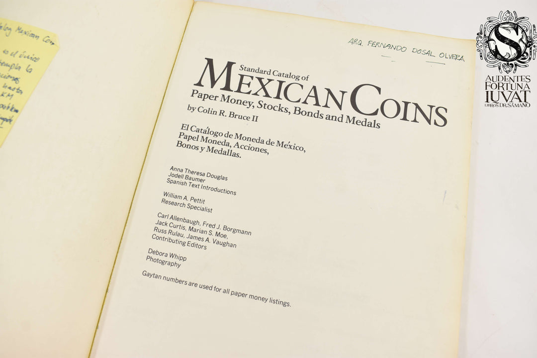 STANDARD CATALOG OF MEXICAN COINS - Colin R. Bruce II