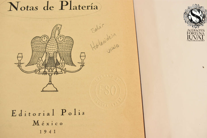 NOTAS DE PLATERÍA - Artemio de Valle-Arizpe