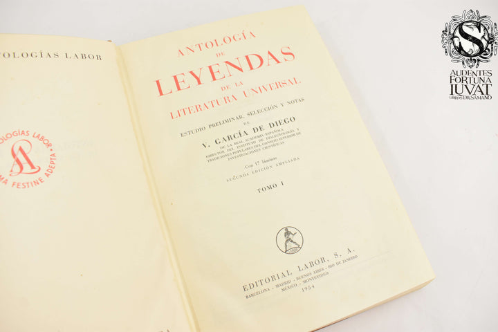 ANTOLOGÍA DE LEYENDAS -  V. García de Diego