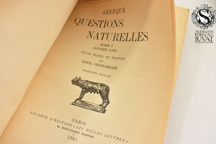 Questions Naturelles 2 vols. - SENEQUE