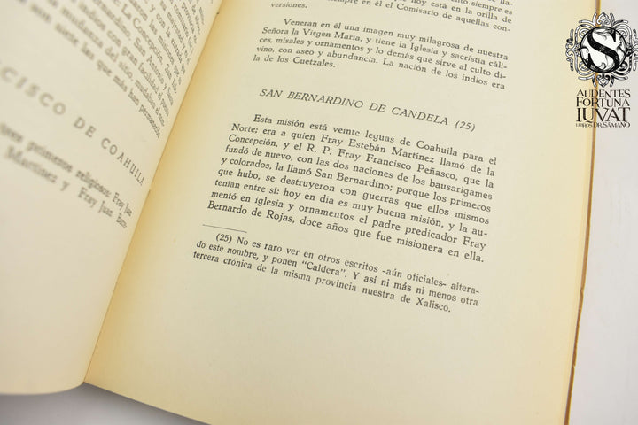 CRÓNICA DE LA PROVINCIA DE SANTIAGO DE XALISCO - Fr. Nicolás Antonio de Ornelas Méndoza y Valdivia
