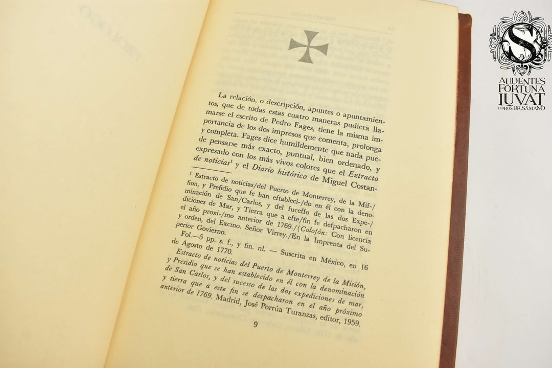 BREVE DESCRIPCIÓN HISTÓRICA POLÍTICA Y NATURAL DE LA ALTA CALIFORNIA 1770-1774