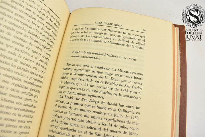 BREVE DESCRIPCIÓN HISTÓRICA POLÍTICA Y NATURAL DE LA ALTA CALIFORNIA 1770-1774