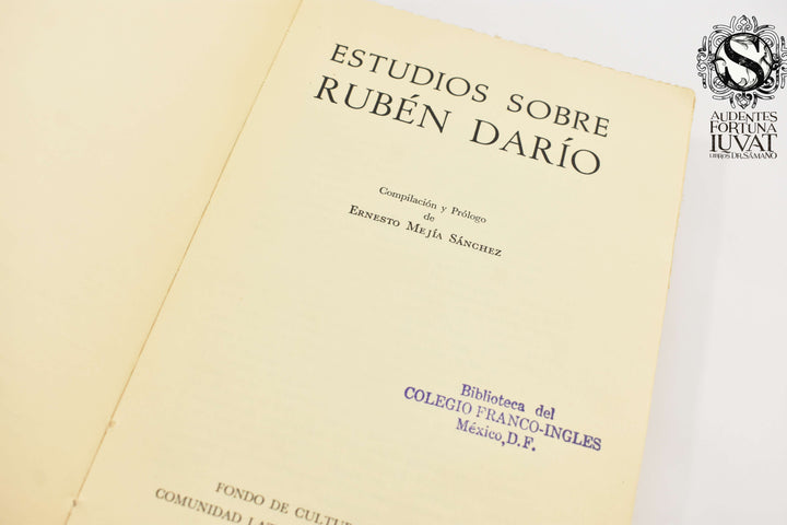 ESTUDIOS SOBRE RUBÉN DARIO -  Ernesto Mejía Sánchez