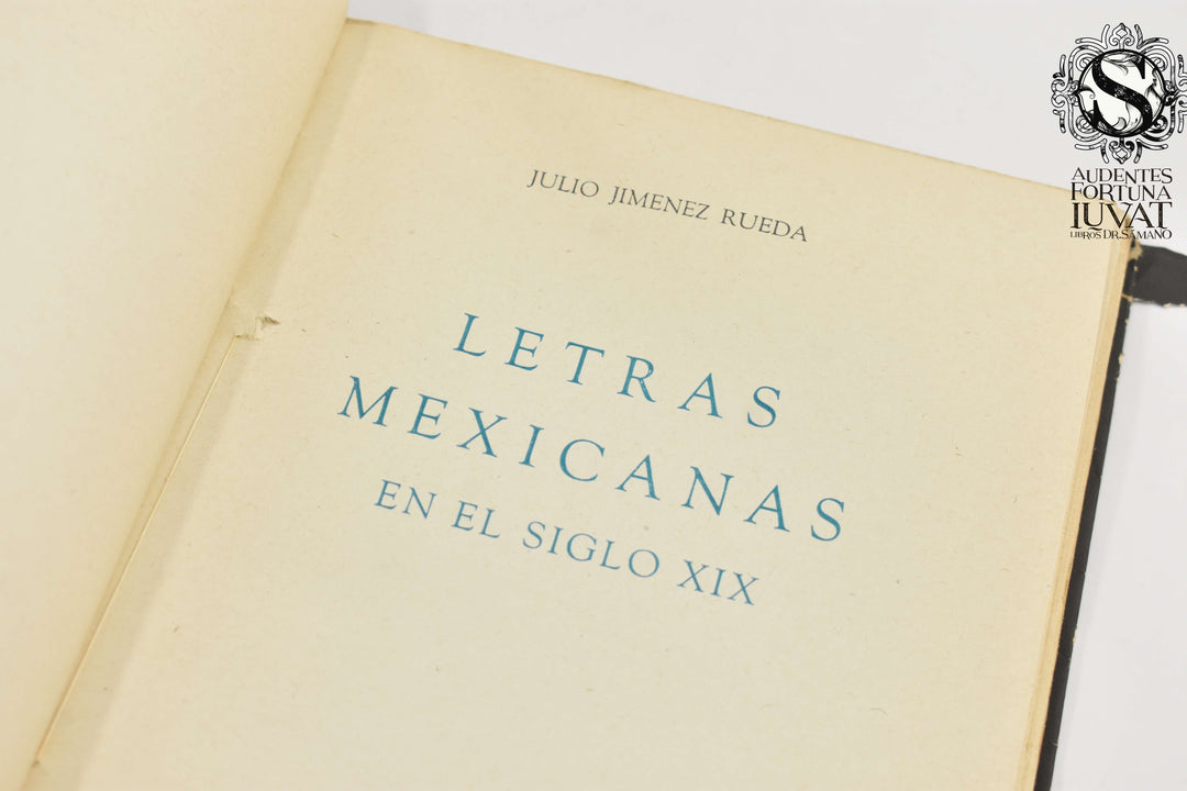 LETRAS MEXICANAS EN EL SIGLO XIX - Julio Jiménez Rueda