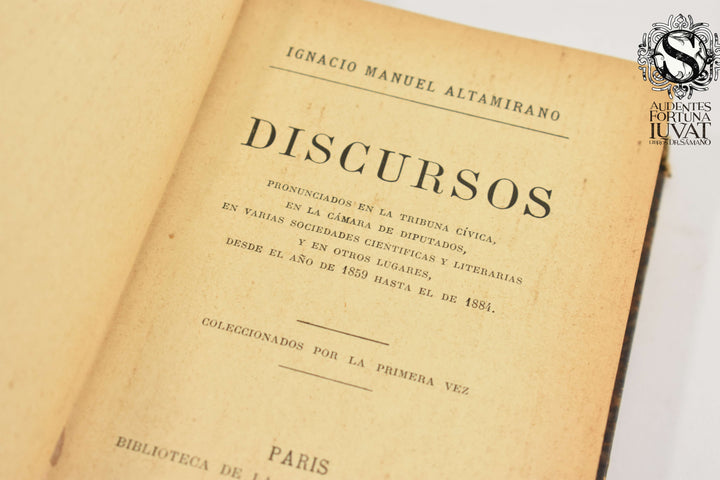 DISCURSOS - IGNACIO MANUEL ALTAMIRANO