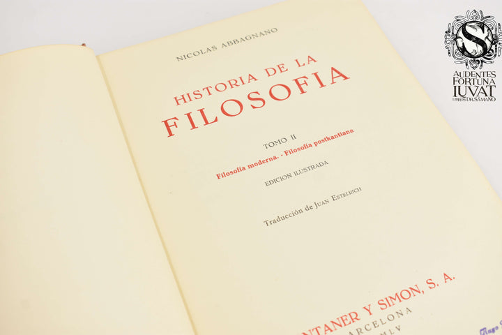 HISTORIA DE LA FILOSOFÍA -  Nicolas Abbagnano