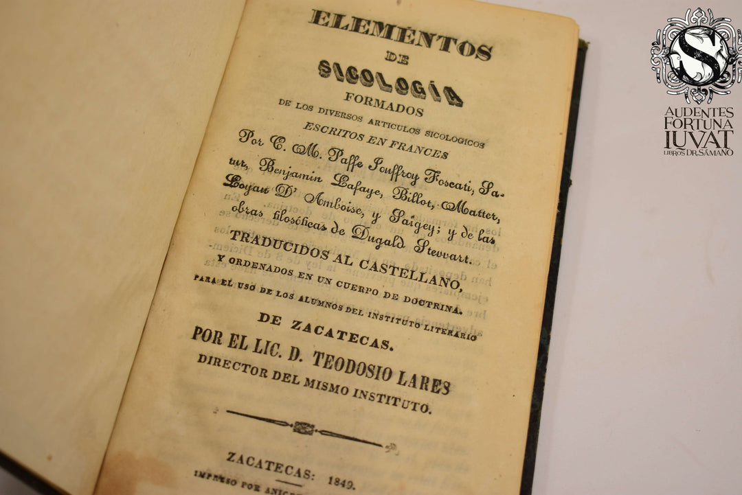 ELEMENTOS DE SICOLOGÍA - Varios