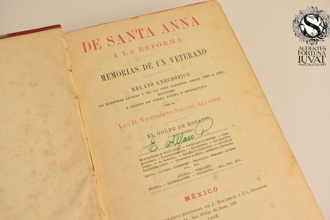 DE SANTA ANNA A LA REFORMA -  D. Victoriano Salado Álvarez