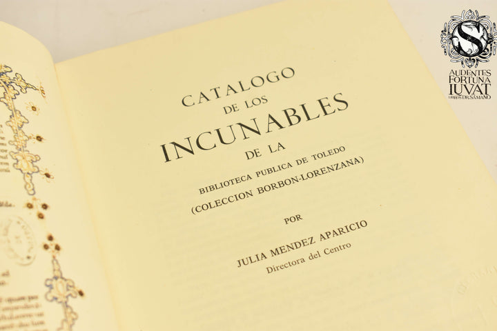 CATALOGO DE INCUNABLES -  Julia Mendez Aparicio